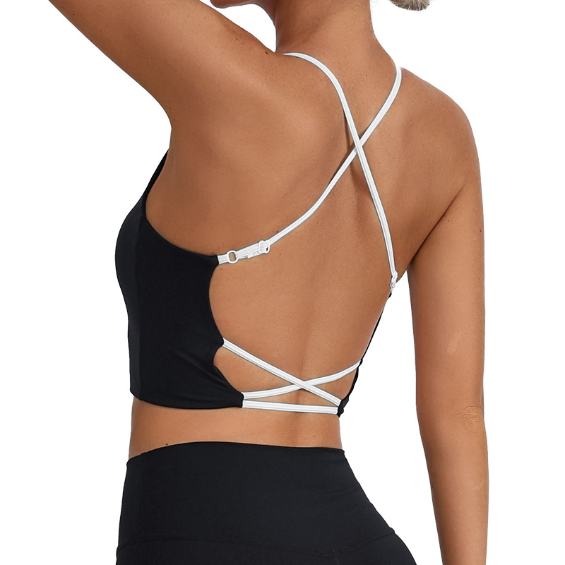 Chaleto de yoga original de nylon desnudo sensación de fitness ropa interior deportiva al por mayor oferta transfronteriza image 5