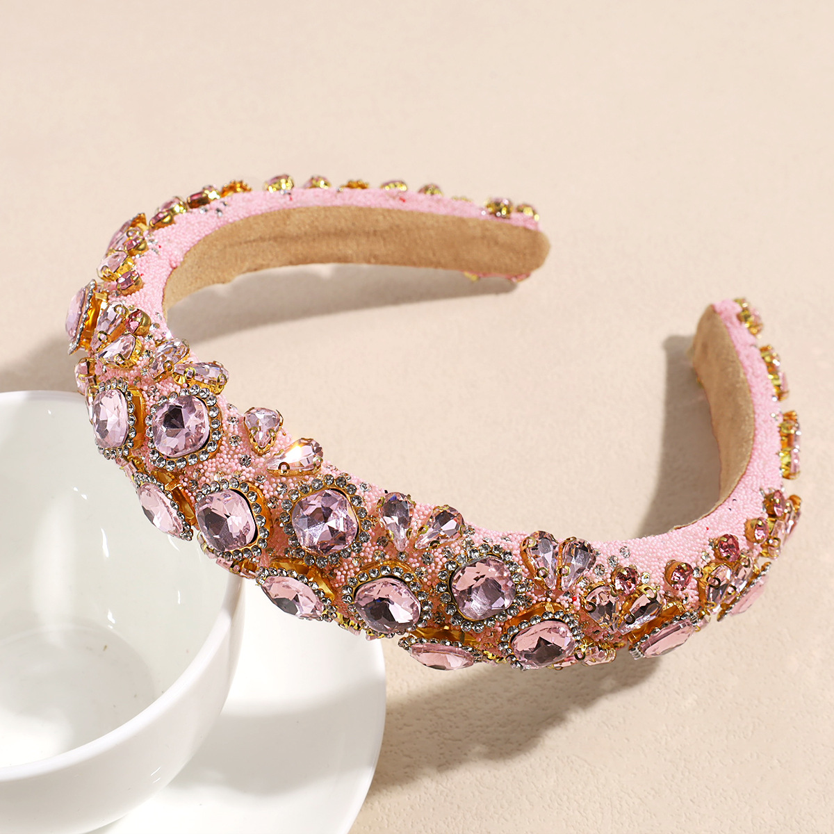 180g Weight Hair Band Hair Accessories Type 1 Piece Quantity Banquet, Party Occasion Cloth Material Glittery Pattern All Seasons Season Women's Gender Glam, Sweet Style Glam Sweet Women's Glittery Cloth Hair Band 5