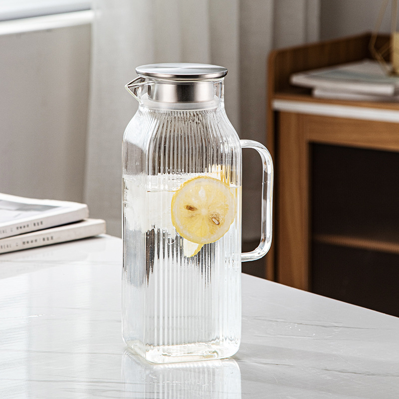 mayorista polivalente hervidor de agua fría hervidor de agua fría doméstico vidrio almacenamiento de agua fría burbuja resistente a altas temperaturas hervidor de té hervidor de bebidas comerciales