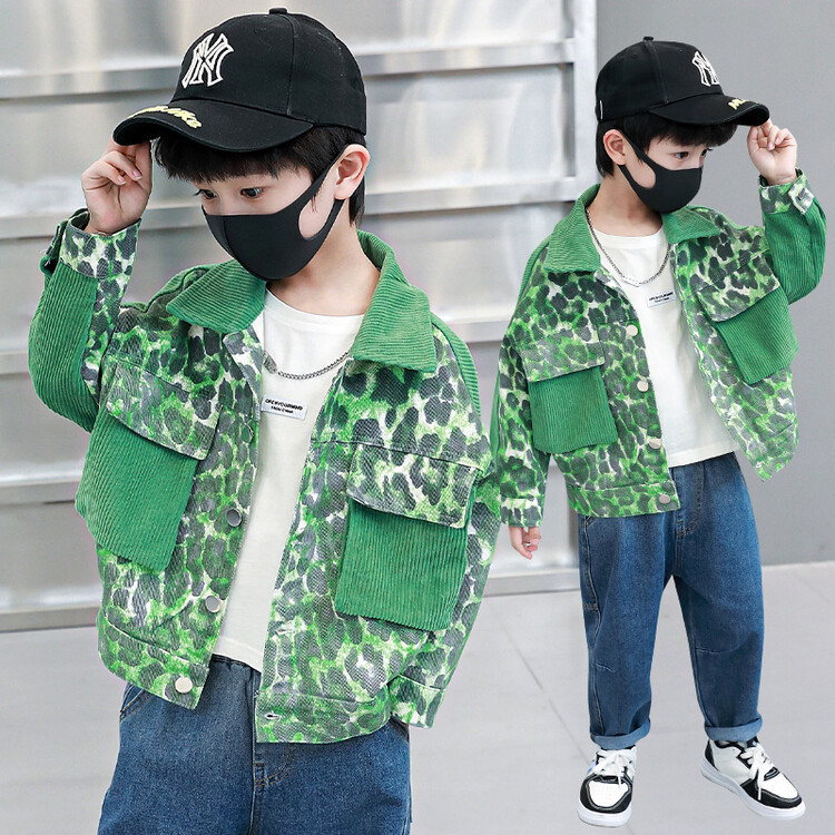 Patchwork a righe da bambino per la primavera e l'autunno 2023, nuova bella giacca, abbigliamento per bambini_voghion.com