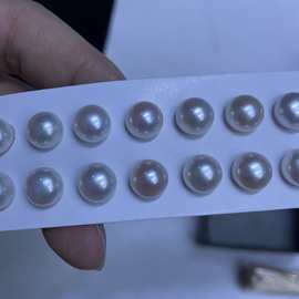 高胖/加厚6A++面包珠10/10.5，无暇极光白(图片尺寸仅供参考）
