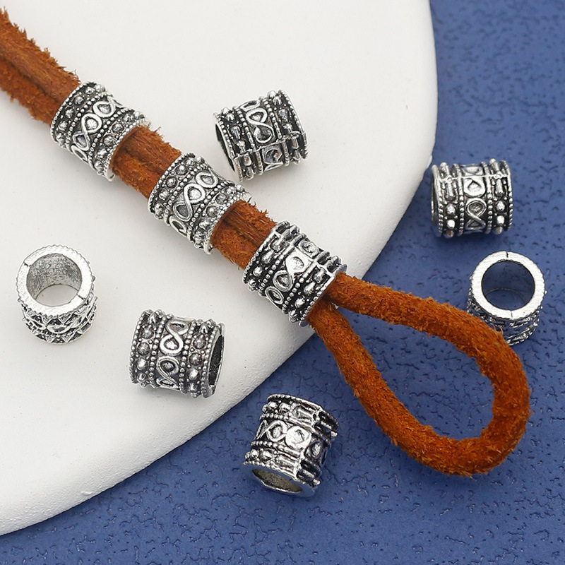 Retro Unlimited Symbols 8 Barrels of Beads Loose Beads Chicken Blood Vine Dreadlocks Braided Xizang Silver Spacer Beads diy Jewelry Accessories Beads Retro Unlimited Symbols 8 Barrels of Beads Loose Beads Chicken Blood Vine Dreadlocks Braided Xizang Silver Spacer Beads diy Jewelry Accessories Beads