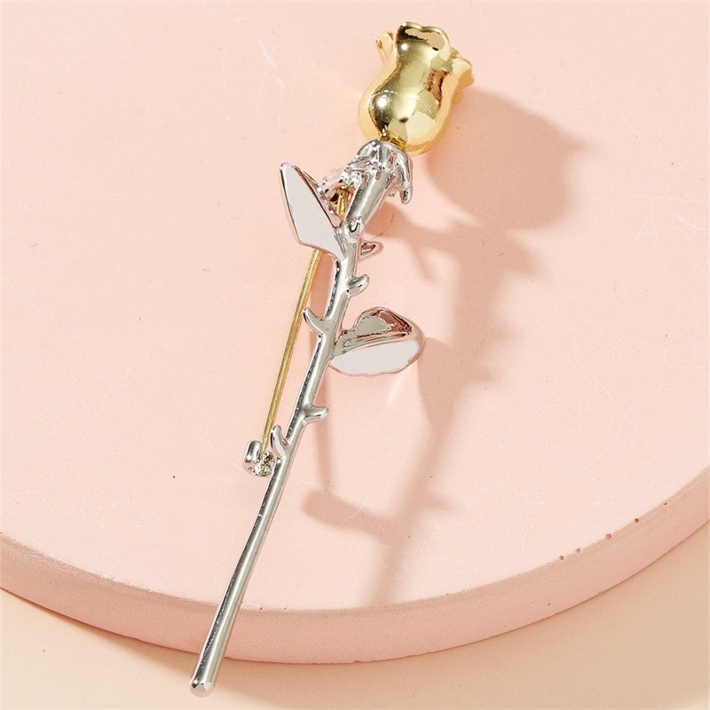 Romantic Rose Alloy Plating Women's Brooches display picture 1