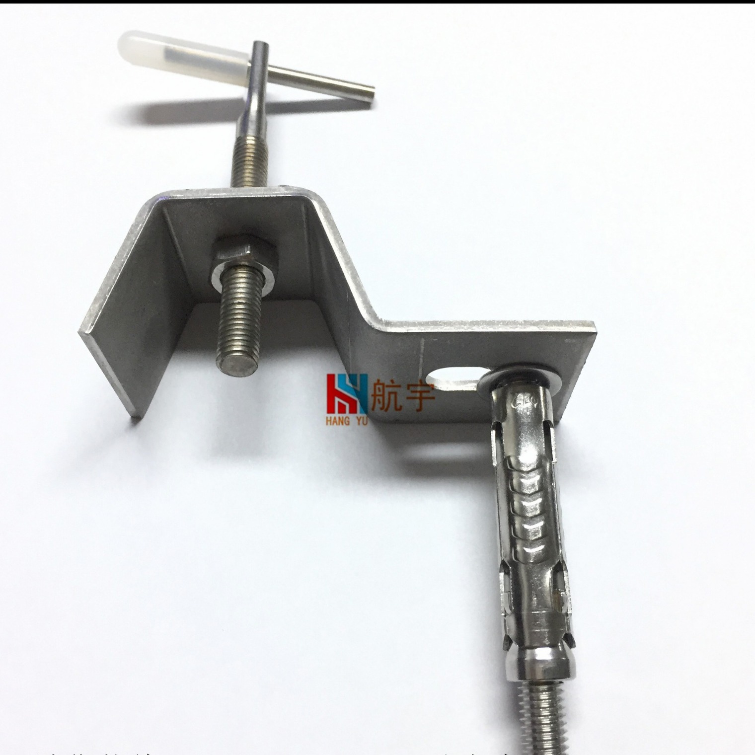 不锈钢304桥挂 石材Z型挂件 迪拜石材干挂件 不锈钢扁头螺丝销钉