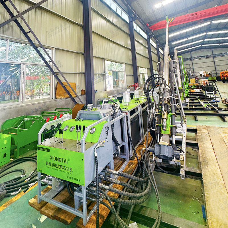 雄泰全液压绳索取芯钻机 千米钻履带岩芯钻机矿山探矿取样钻探机