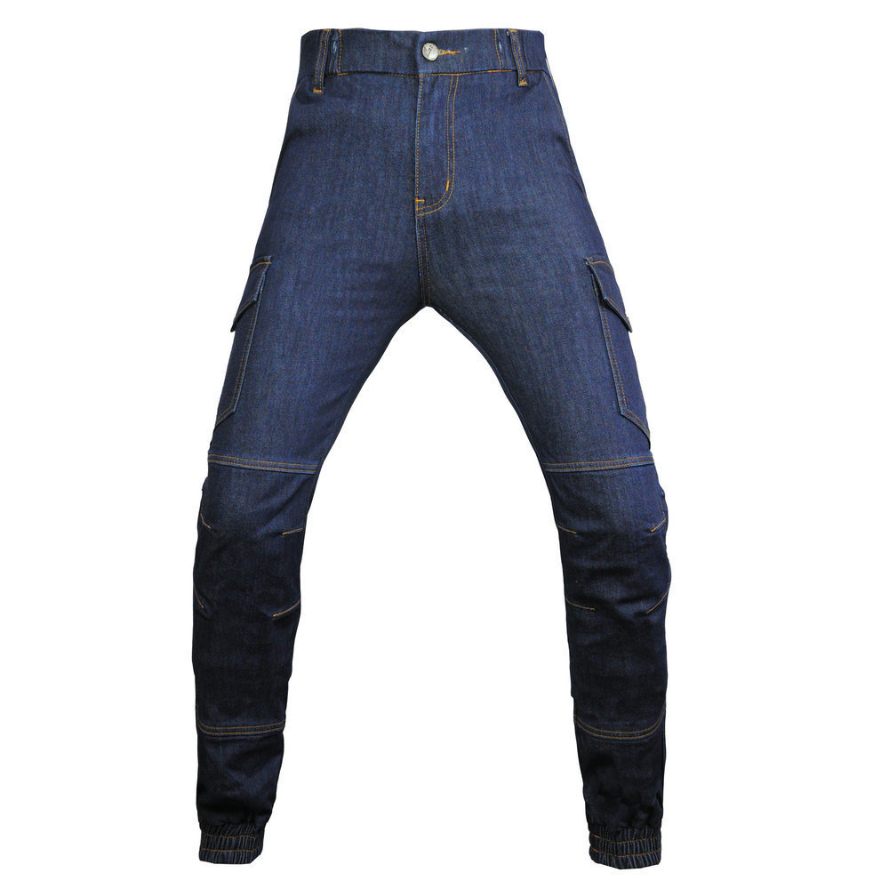 VOLERO motocicleta jeans hombres casual motocicleta montar pantalones anti-caída resistente al desgaste resistente al desgarro equipo de protección de silicona
