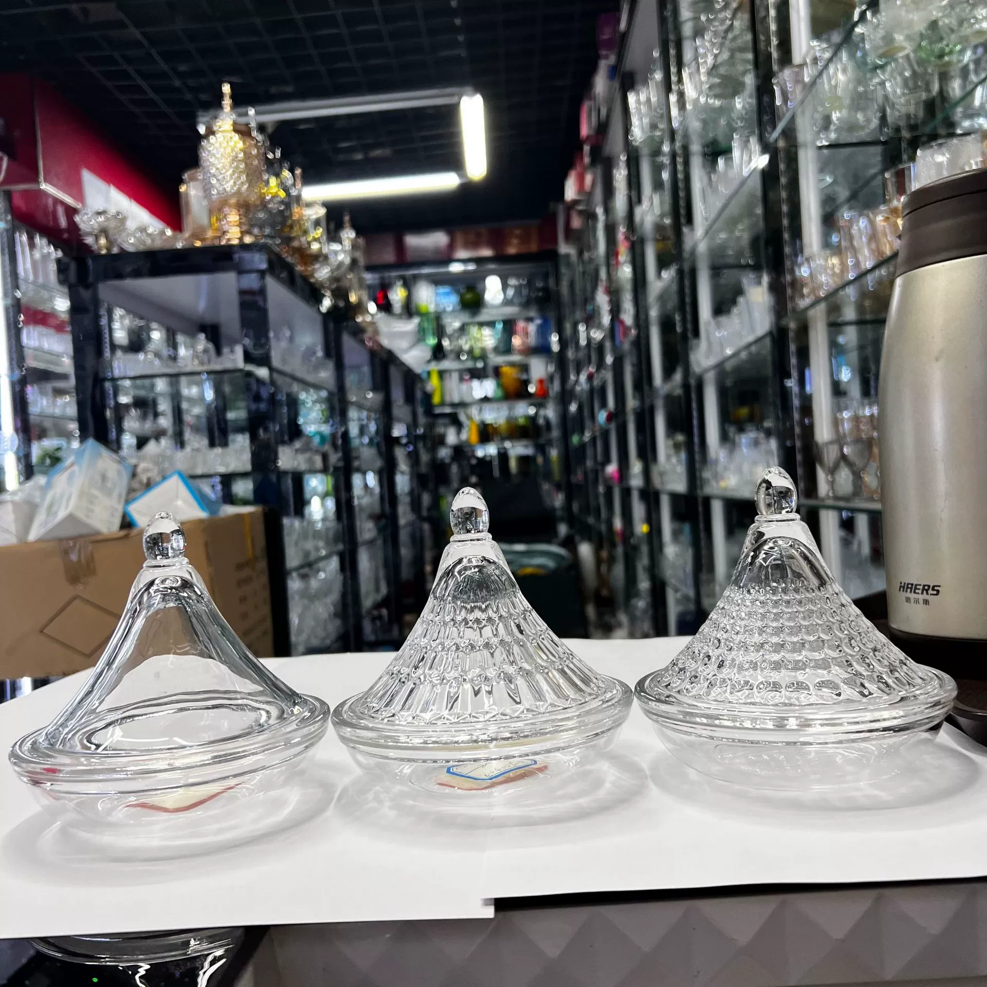 Рельефный сахарный цилиндр хрустальный ювелирный стеклянный резервуар для хранения свечи ароматерапевтический контейнер кедровые орехи конфеты чашки декоративные украшения оптом