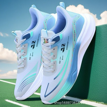 男鞋春季透气2025新款潮流网面鞋飞织跑步鞋软底潮运动鞋男休闲鞋