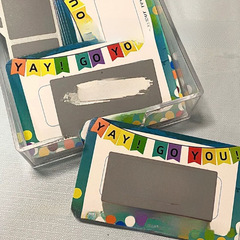 Scratch card DIY couple primary school teacher reward scratch game card class creative redemption coupon coating sticker