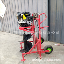 蔬菜大棚埋桩机 汽油手提钻眼机 地面打坑挖坑机