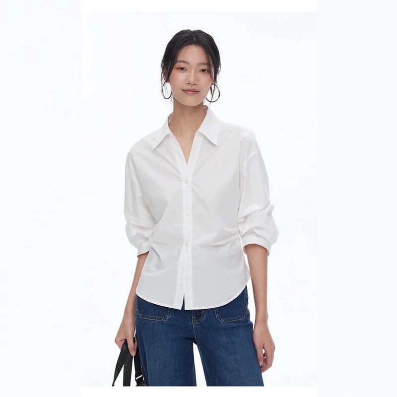 Rpb Brand Casual and Stylish Fashion Outfit, Lyocell Three-Quarter Sleeve Shirt with Waist-Cinching Design for Work 11508 Rpb Brand Casual and Stylish Fashion Outfit, Lyocell Three-Quarter Sleeve Shirt with Waist-Cinching Design for Work 11508