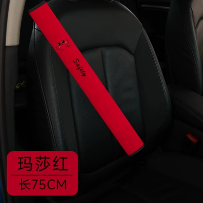 shoulder pads, extended creative seat belt – Seat belt shoulder pad - cute-cat-red-75cm-single-pack