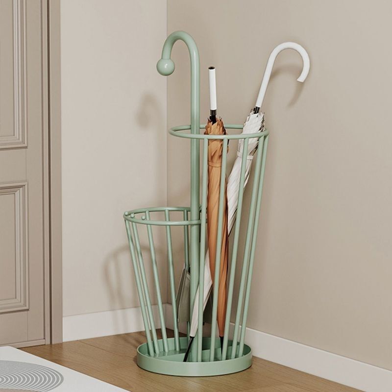 Umbrella Storage Rack for Home Entrance Door Large Capacity Hanging Umbrella Rack Cream Style Iron Art Popular Corner Umbrella Bucket