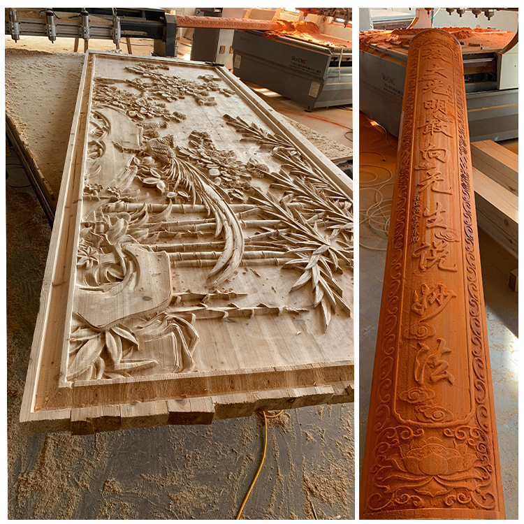 Manufacturer Custom-Made Dongyang Wood Carving Solid Wood Screen, Hand-Carved Chinese-Style Partition, Background Partition, Entrance Hall Hanging Screen, Hollow-Out Design