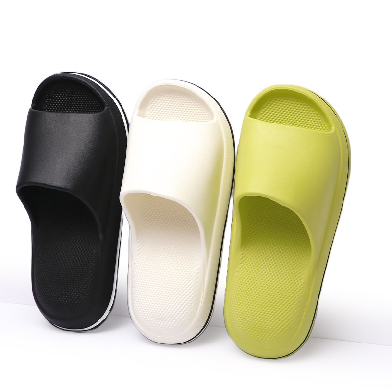 2023 Air Cushion New Style Soft Bottom Bread Slippers for Women Sports Thick Bottom Outer Wear Home Coconut Slippers for Men
