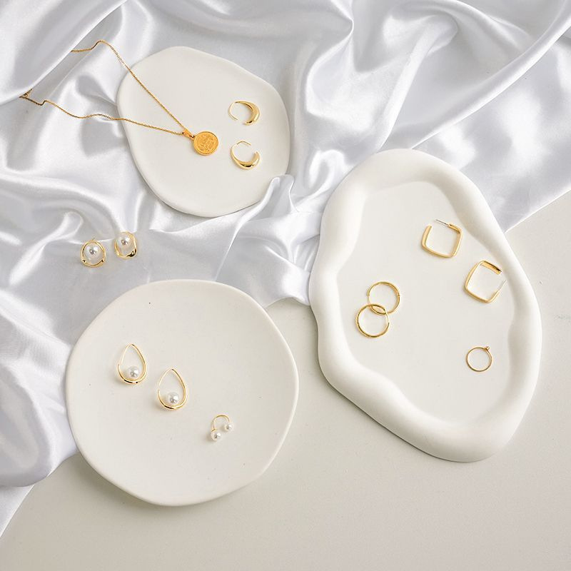 Jewelry Tray Plaster Photo Props Ins Style Photo Props Cloud Jewelry Nail Art Necklace Storage Display Stand