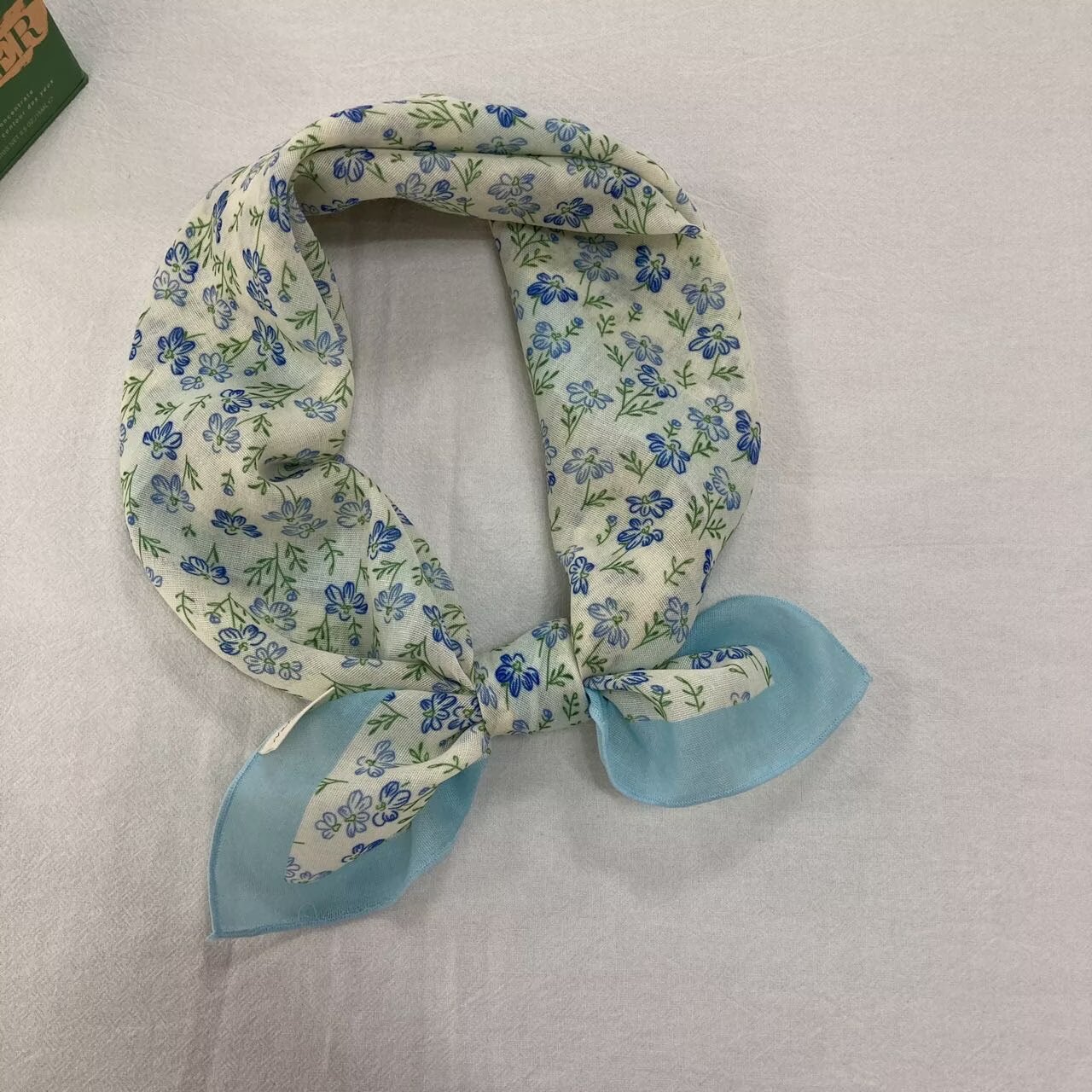 파란색 가장자리 꽃 14개