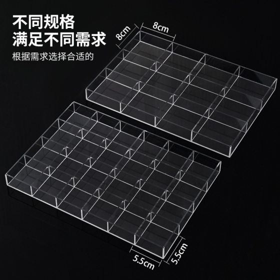Jewelry Storage Box Bracelet Bracelet String Display Tray Deck Large Capacity Earrings Necklace Transparent Plastic Storage Box