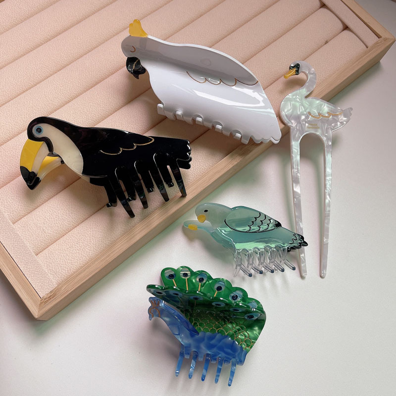 Hair Claws Hair Accessories Type Cute Animal Acetic Acid Sheets Hair Claws