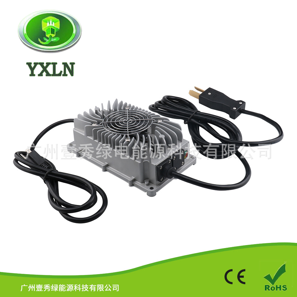 600W 48V10A小八角高尔夫球车 密封和灌胶处理IP67等级防水充电器