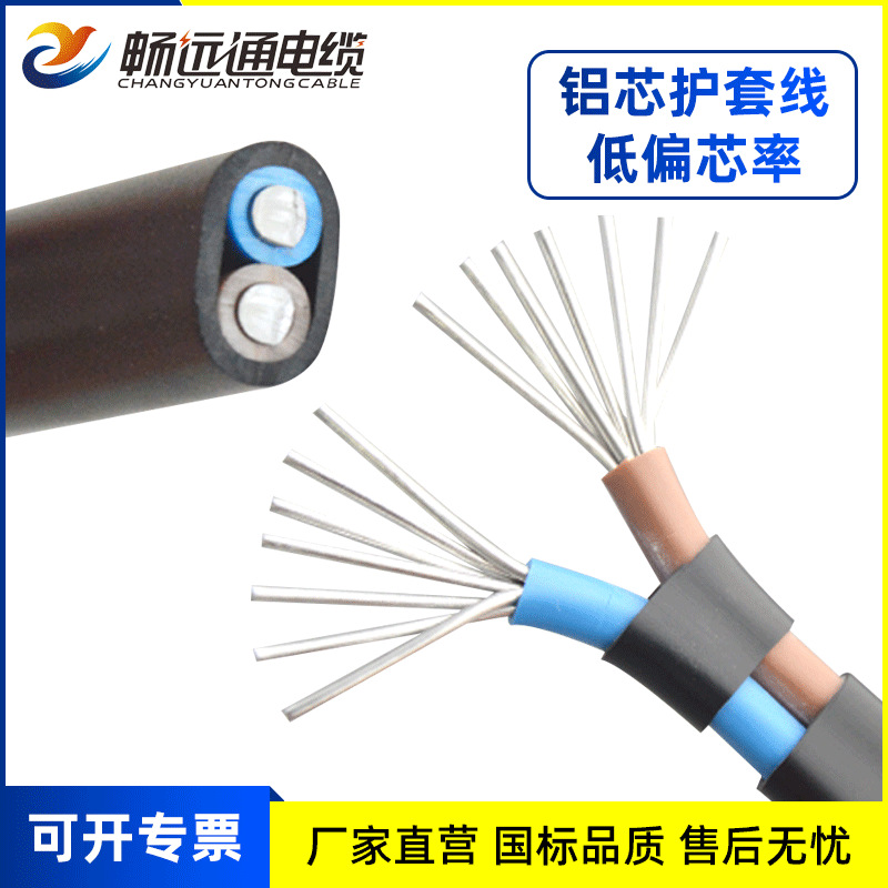 BLVVB双零铝护套线 国标保检农村户外用铝电线 工程用电空调线