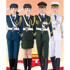 School flag-raising ceremony uniforms for student flag bearers, national flag corps, flag-raising school, uniforms for boys and girls, drum and bugle corps formal attire