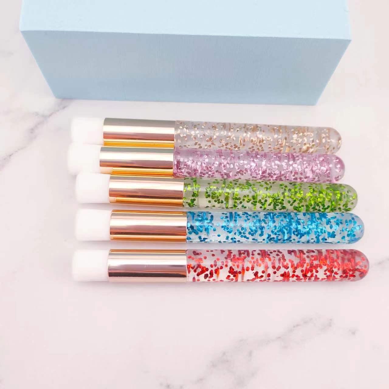 Nuevo injerto mousse de pestañas cepillo de limpieza de nariz plana herramienta de limpieza lateral blackhead eliminación nariz portátil cepillo de lavado