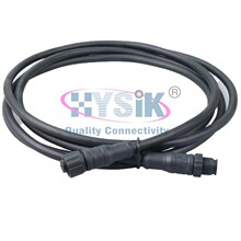 NMEA2000网络信号传输主干线5芯防水一体成型轨道交通信号连接器