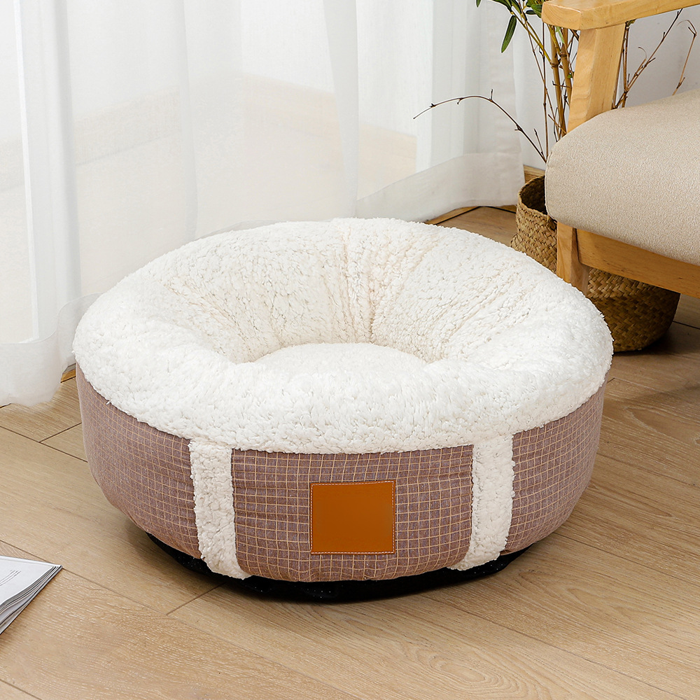 Cat's Nest Four Seasons Universal Super Big Winter Cálido Cat Villa Cerrado Red de Internet Multer Cat Family Donut Perro