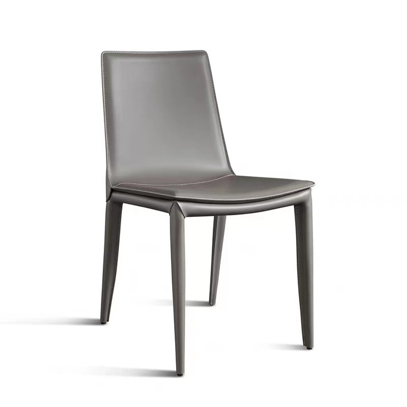 silla de comedor de cuero de silla de montar silla de comedor de lujo nórdica moderna silla de comedor minimalista italiana silla de comedor taburetes
