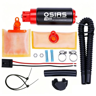 Modified Car Electronic Fuel Pump Gss342 Oil Pump Gasoline Pump 340Lhp Electronic Pump High Pressure Silent (Oil pump, nozzle)