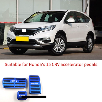 Suitable for Honda 15 CRV accelerator pedal interior non-perforated aluminum alloy Honda CRV brake pedal (Dekorativ pedal başlıqları)