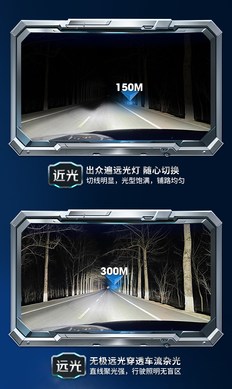Snowlite Quantum Light 130 Watt High Power Super Bright Car Led Headlight H7 9005 H4Led Headlight