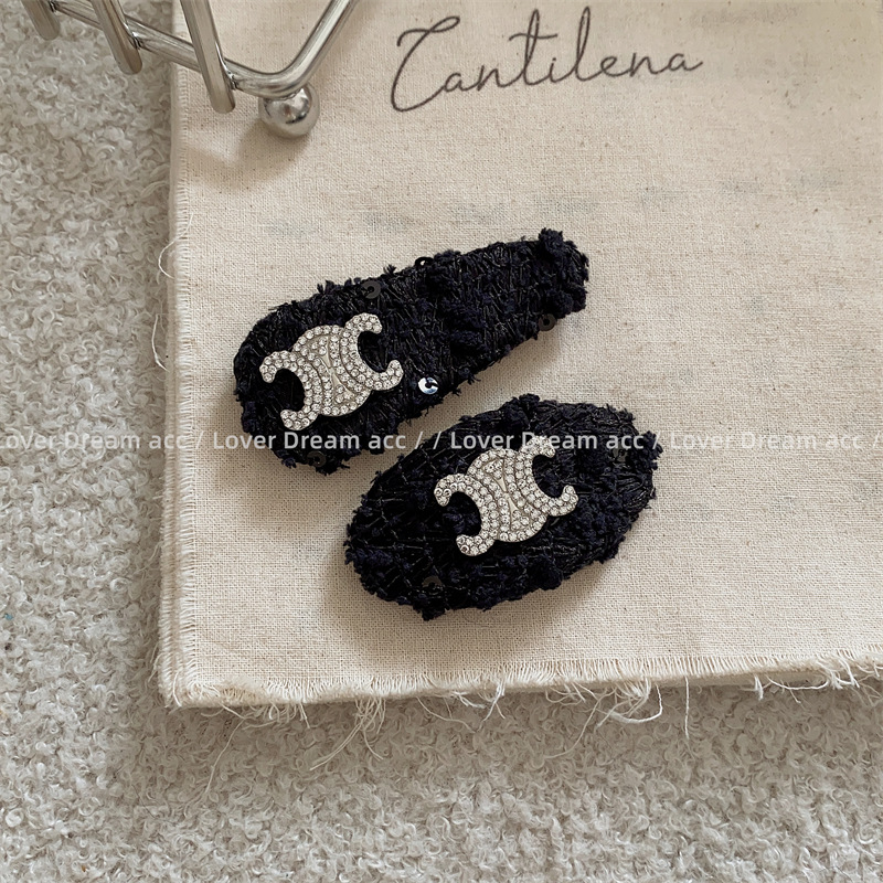 Fashion Letter Knit Handmade Hair Clip 1 Pair14
