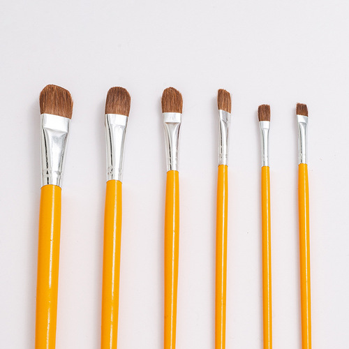 Art Student Wolf Hair Oil Painting Brush Watercolor Acrylic Watercolor Paint Round Head Painting Brush Set Brush Factory Wholesale 