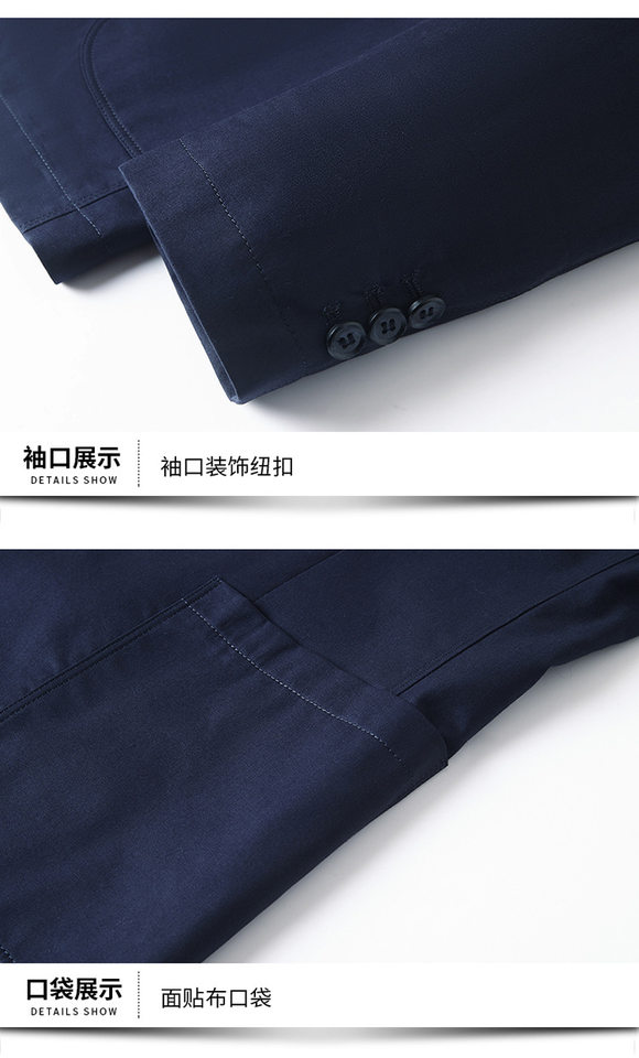 Áo vest nam cotton dáng ôm vừa vặn, cổ vest một hàng hai nút, tay dài, phong cách Hàn Quốc — Màu be, Màu xanh lam, Xanh lục Xám chi tiết 20