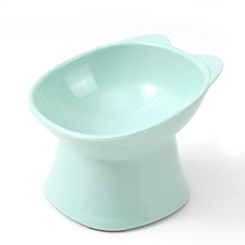 Tazón para gatos Tazón para mascotas Suministros para gatos Tazón para gatos lindo Tazón individual para mascotas Cuello para gatos Tazón para comida para gatos Tazón para pies de plástico anti-volcado