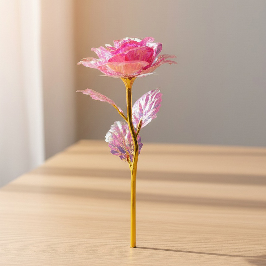 Regalos transfronterizos del Día de San Valentín, flores de oro, flores de flores de