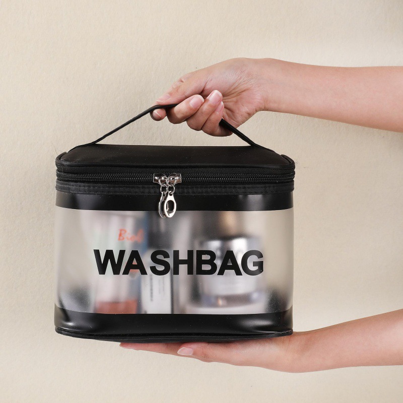 Summer style transparent PVC capacity waterproof Cosmetic Portable travel Wash bag Storage bag Handbag