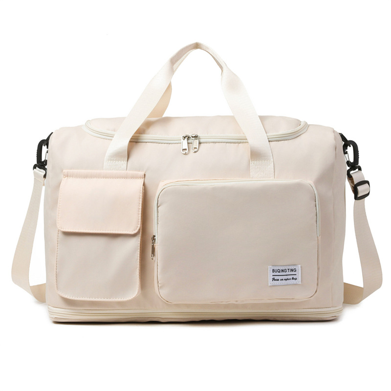 Nueva bolsa de viaje para viajes de negocios de corta distancia, bolsa de lona ligera de gran capacidad con separación en seco y húmedo, bolsa de yoga de fitness deportivo