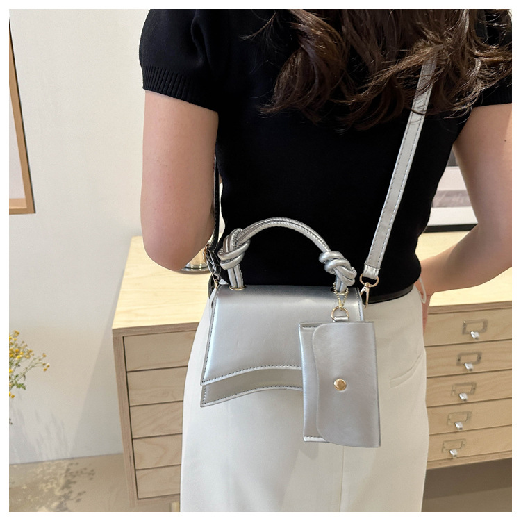 Moteveske for kvinner 2024 ny trend mote skulder enkel uformell crossbody ensfarget mor og barn-veske_voghion.com