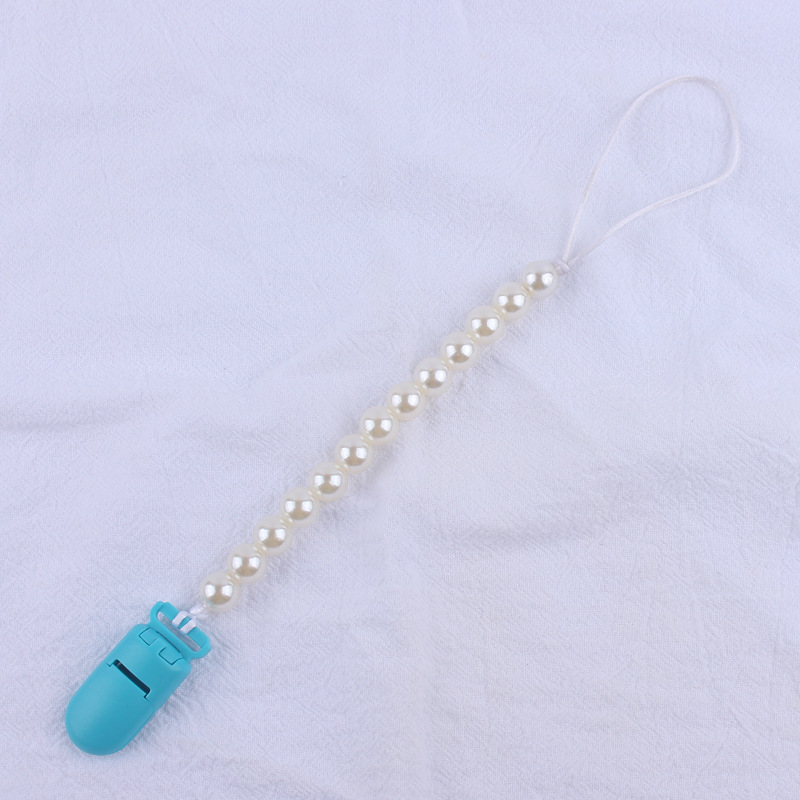 Suministros para bebés de color clip de plástico pacificar bebé DIY perla chupete cadena anti-gota cadena nuevo AliExpress
