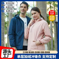 Новая наружная куртка с печатью логотипа для мужчин и женщин водонепроницаемая рабочая одежда куртка куртка тонкий бархатный плащ