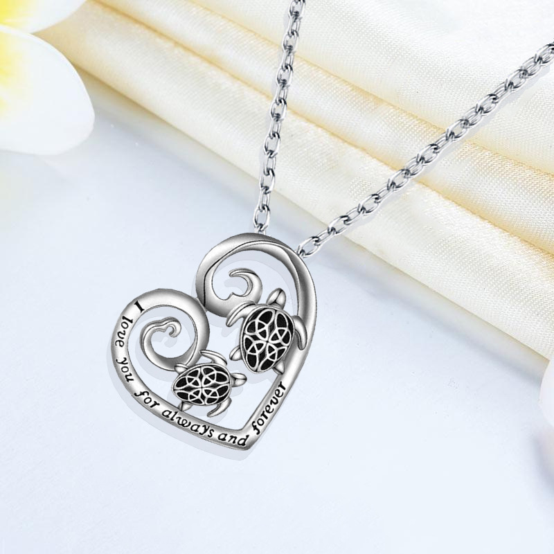 Street Occasion Alloy Material Wholesale Jewelry Simple Style Heart Shape Alloy Pendant Necklace