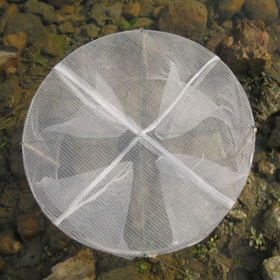 手工制作大白鱼笼鱼网渔网圆形捕鱼笼虾网捕虾笼抓鱼工具神器