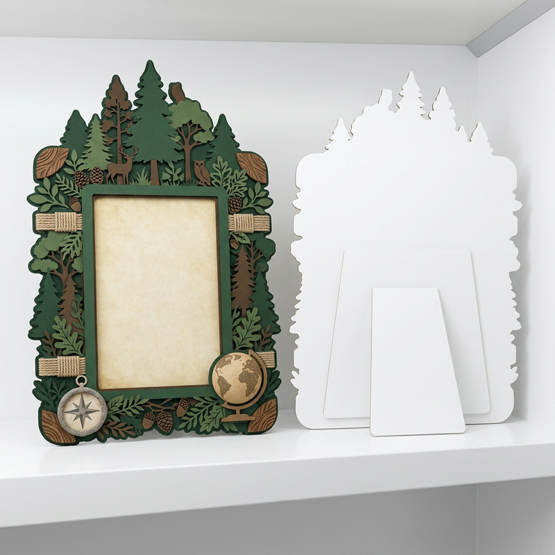 Special-Shaped Paper Photo Frame, Creative Cardboard Photo Frame with Stand, Printed Paper Photo Frame, Cardboard Photo Frame for Desktop Special-Shaped Paper Photo Frame, Creative Cardboard Photo Frame with Stand, Printed Paper Photo Frame, Cardboard Photo Frame for Desktop