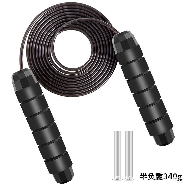 흑색 강철 와이어 줄넘기 340g