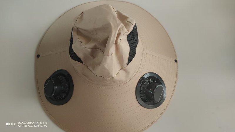 ソーラーファンハットメンズ夏大きなつば抗 UV 漁師帽子登山釣り日焼け止め卸売|undefined