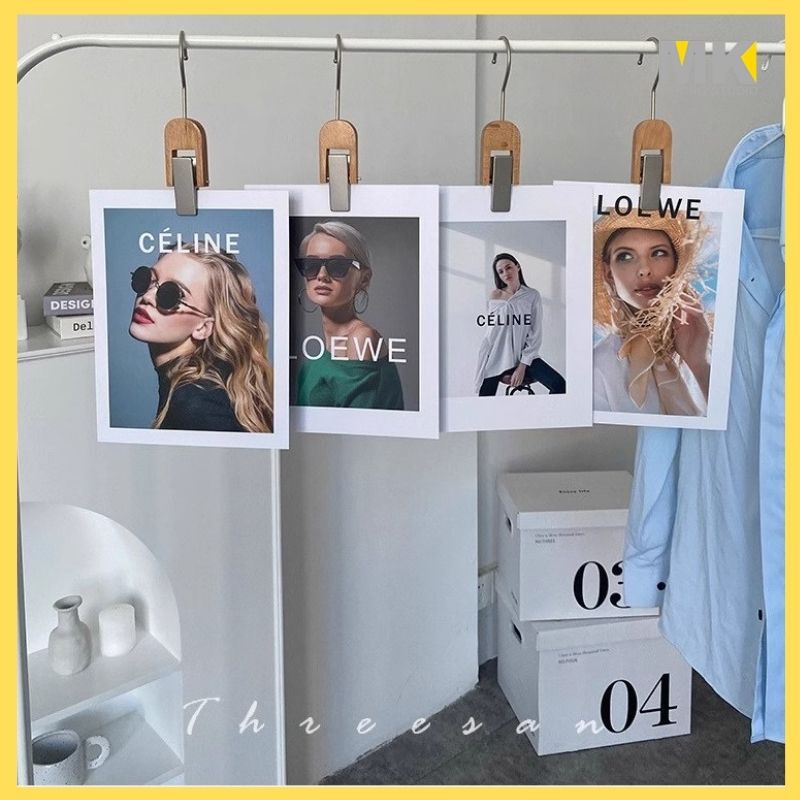 ins Style Photo Props Ornaments English Card Retro Fashion Internet Celebrity Figure Decoration Photo Gourmet Nail Art