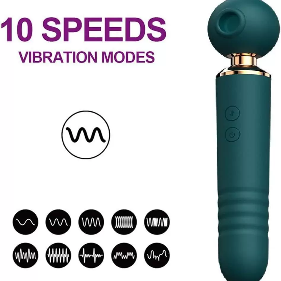 跨境热销震动棒吮吸拍打伸缩三合一自慰器女用成人情趣用品